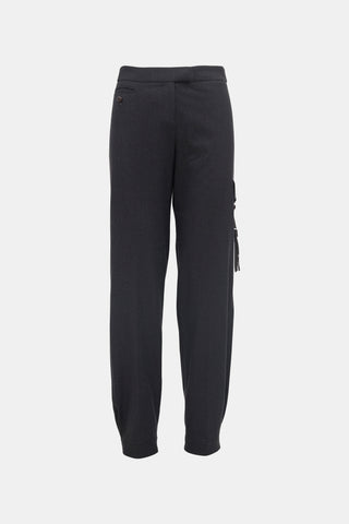 Saint Laurent 2004 Wool Tassel Trouser