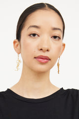 Saint Laurent YSL Palm Tree Earrings