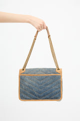 Saint Laurent Denim Niki Shoulder Bag