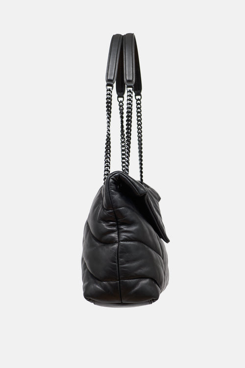 Saint Laurent Leather Medium Puffer Bag