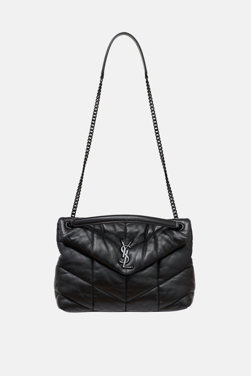 Saint Laurent Leather Medium Puffer Bag