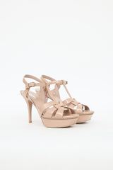 Saint Laurent Patent Leather Tribute Sandal