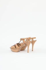 Saint Laurent Patent Tribute Sandal