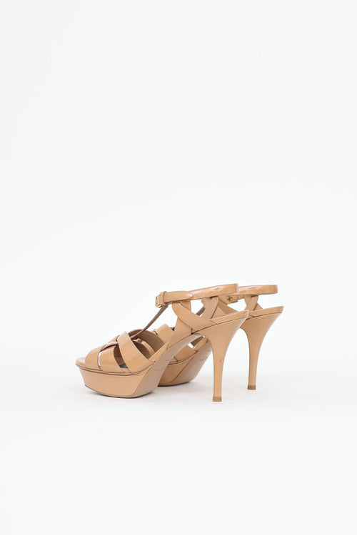 Saint Laurent Patent Tribute Sandal