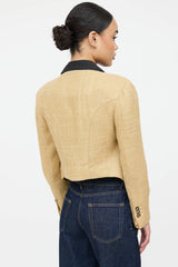 Saint Laurent Cropped Asymmetrical Jacket