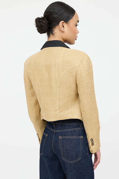 Saint Laurent Cropped Asymmetrical Jacket