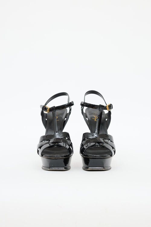Saint Laurent Patent Leather Tribute Sandal