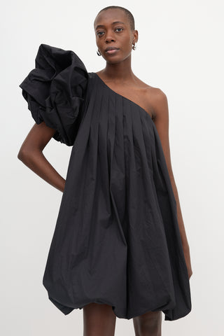 Yvon One Shoulder Bubble Hem Dress