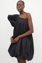 Yvon One Shoulder Bubble Hem Dress