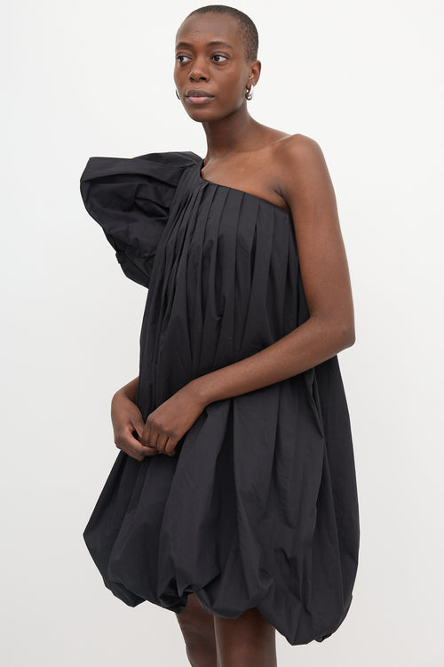 Yvon One Shoulder Bubble Hem Dress