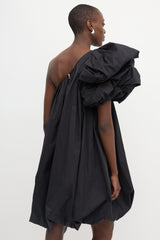 Yvon One Shoulder Bubble Hem Dress