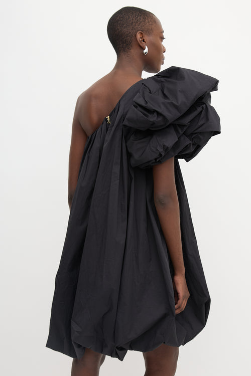 Yvon One Shoulder Bubble Hem Dress