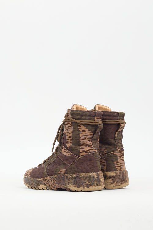 YZY Brown Season 6 Camo Splinter Boot