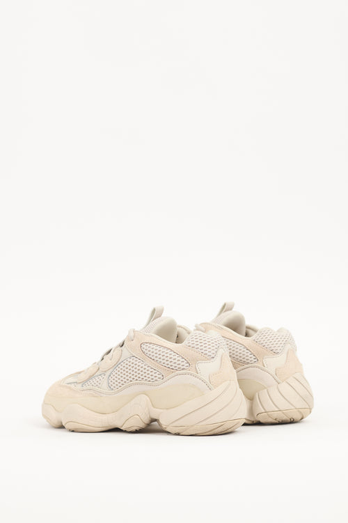 YZY X Adidas Beige Suede & Mesh Yeezy 500 Sneaker