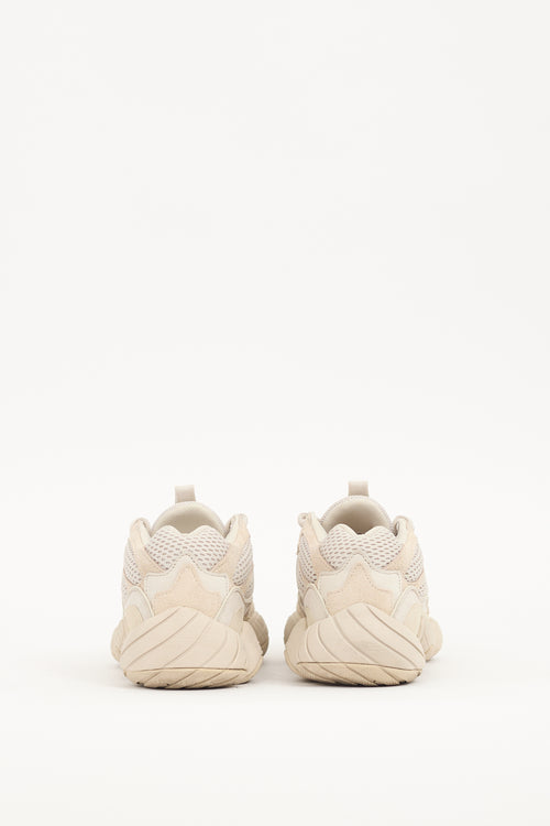 YZY X Adidas Beige Suede & Mesh Yeezy 500 Sneaker