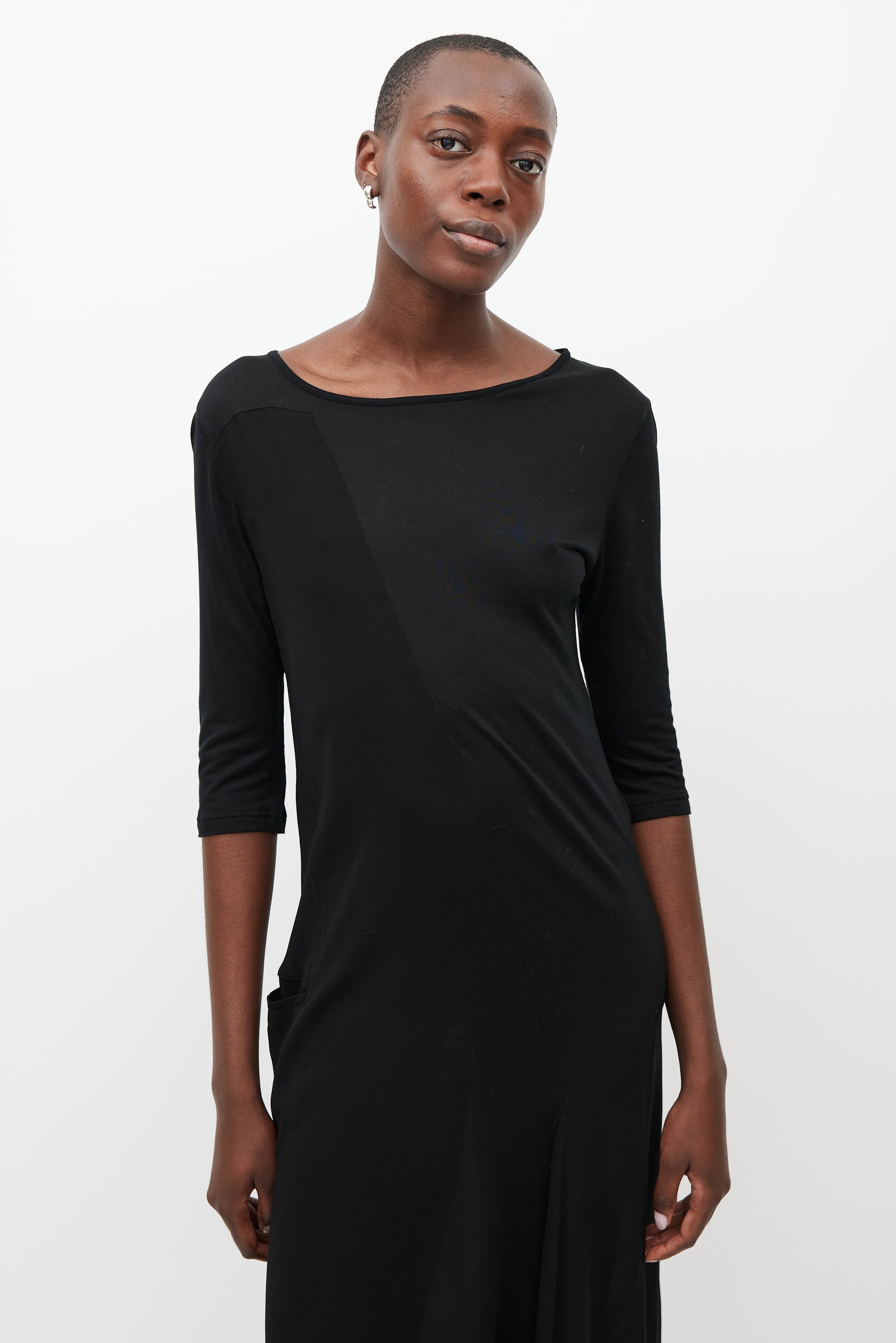 Y's // Black & White Asymmetrical Dress VSP Consignment Y's // Black & White Asymmetrical Dress VSP Consignment