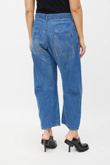 Y's Medium Wash Darted Wide Leg Jeans