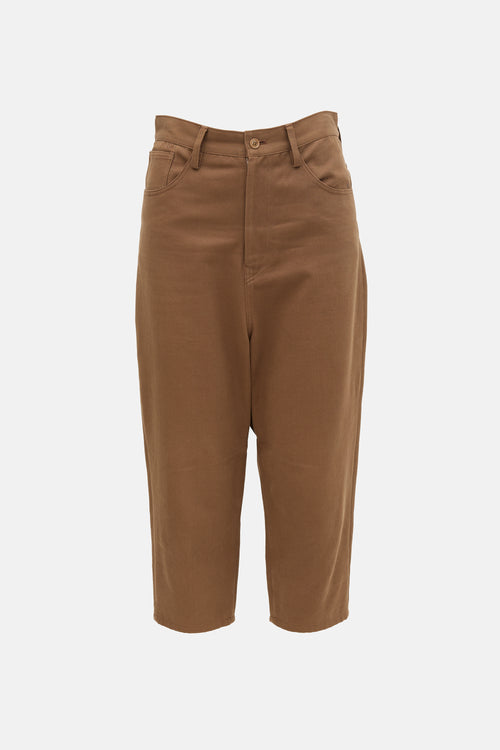 Y's Twill Cropped Trouser