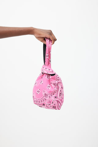 Yaito Pink Paisley Printed Knot Bag