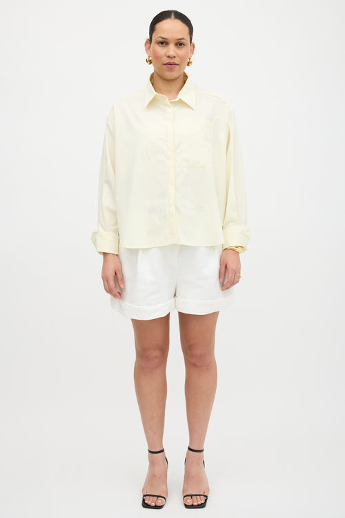 Yaitte Poplin Concealed Button Shirt