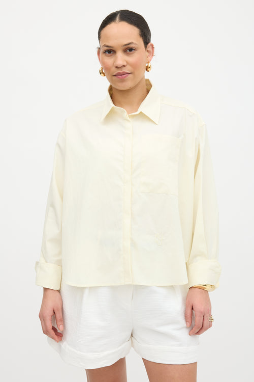 Yaitte Poplin Concealed Button Shirt