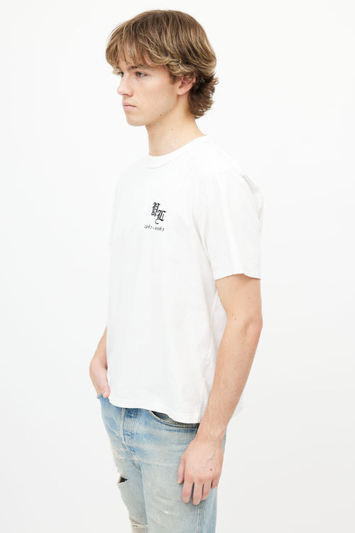 Yang Li White Embroidered Logo T-Shirt