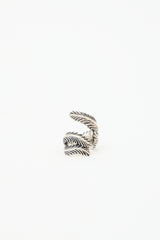 Yohji Yamamoto 950 Silver Feather Ring