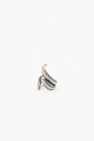 Yohji Yamamoto 950 Silver Feather Ring