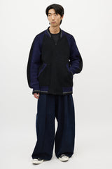 Yohji Yamamoto Black & Multicolour Striped Knit Cardigan