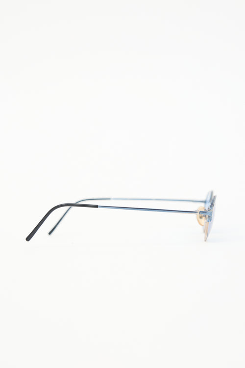 Yohji Yamamoto Wire Oval Sunglasses