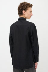 Yohji Yamamoto Crinkled Patch Pocket Shirt