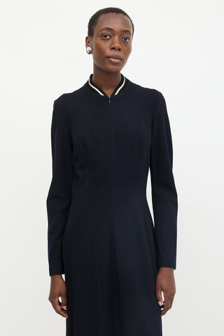 Yohji Yamamoto FW 2001 Wool Zip Front Dress