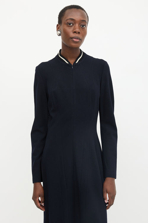 Yohji Yamamoto FW 2001 Wool Zip Front Dress