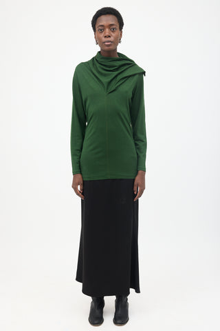 Yohji Yamamoto Gothic Cowl Neck Top