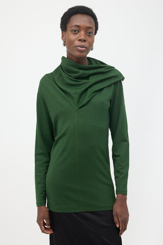 Yohji Yamamoto Gothic Cowl Neck Top