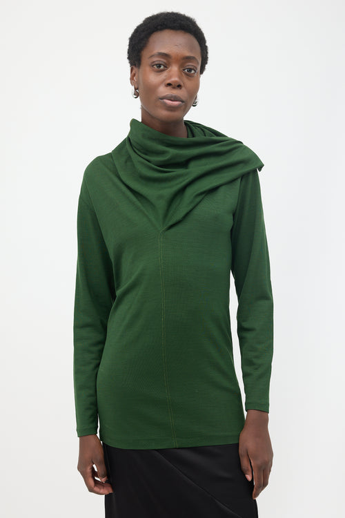 Yohji Yamamoto Gothic Cowl Neck Top