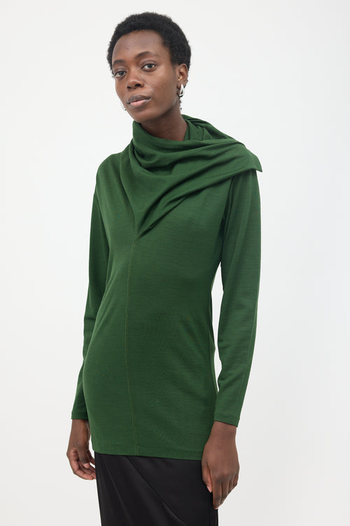Yohji Yamamoto Gothic Cowl Neck Top