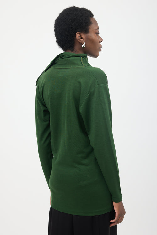 Yohji Yamamoto Gothic Cowl Neck Top