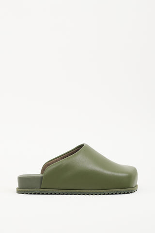 Yume Yume Green Leather Truck Mule