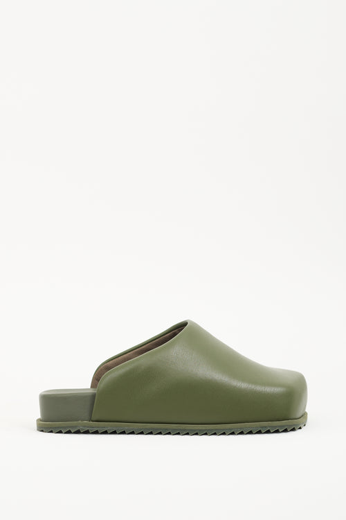 Yume Yume Green Leather Truck Mule