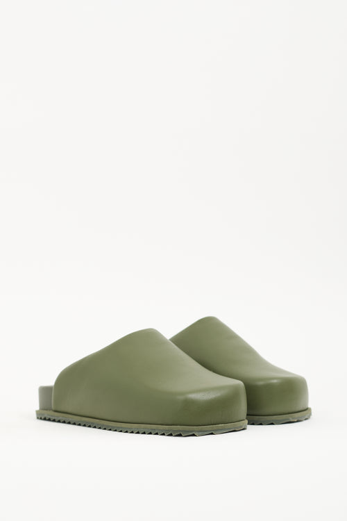 Yume Yume Green Leather Truck Mule