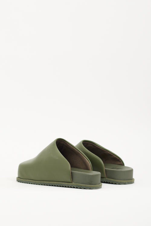 Yume Yume Green Leather Truck Mule