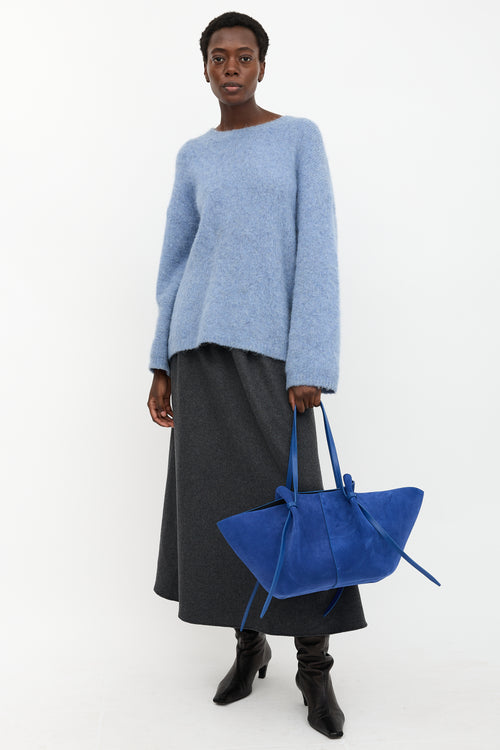 Yuzefi Suede Large Mochi Tote Bag