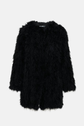 Yves Salomon Long Feather Jacket