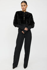 Yves Salomon Fur Panelled Bomber Jacket