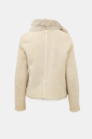 Yves Salomon Shearling & Suede Jacket