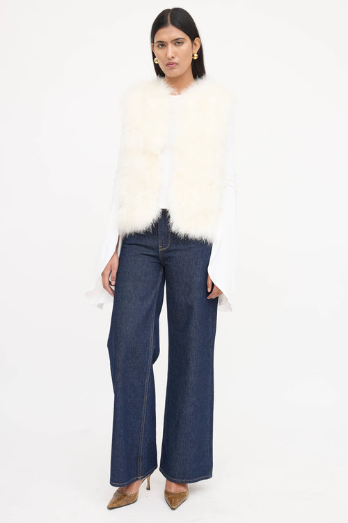 Yves Salomon Feather Vest