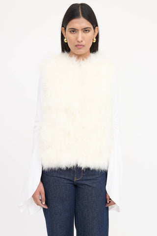 Yves Salomon Feather Vest