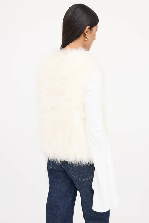 Yves Salomon Feather Vest