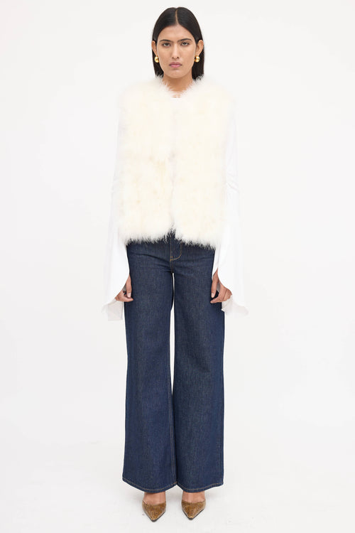 Yves Salomon Feather Vest